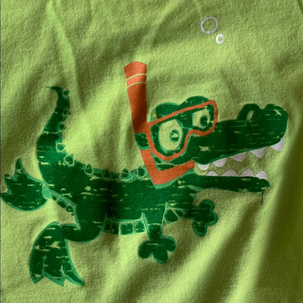 Set of 4 Carters 3M Dinosaur, Alligator, & Shark Bodysuit